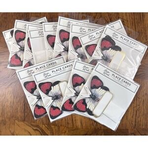 Hester and Cook 13 Packs Name Place Cards Die Cut Butterfly HC062 156 Total